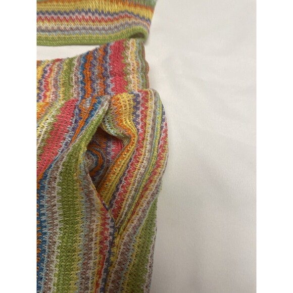 Derek Heart Size Crochet Knit Tank & Shorts Set L 11/13 BoHo Hippie Retro New - Picture 7 of 15